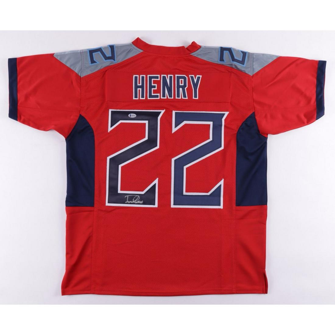 Derrick Henry Signed Jersey (Beckett COA) Red (1 of 1)