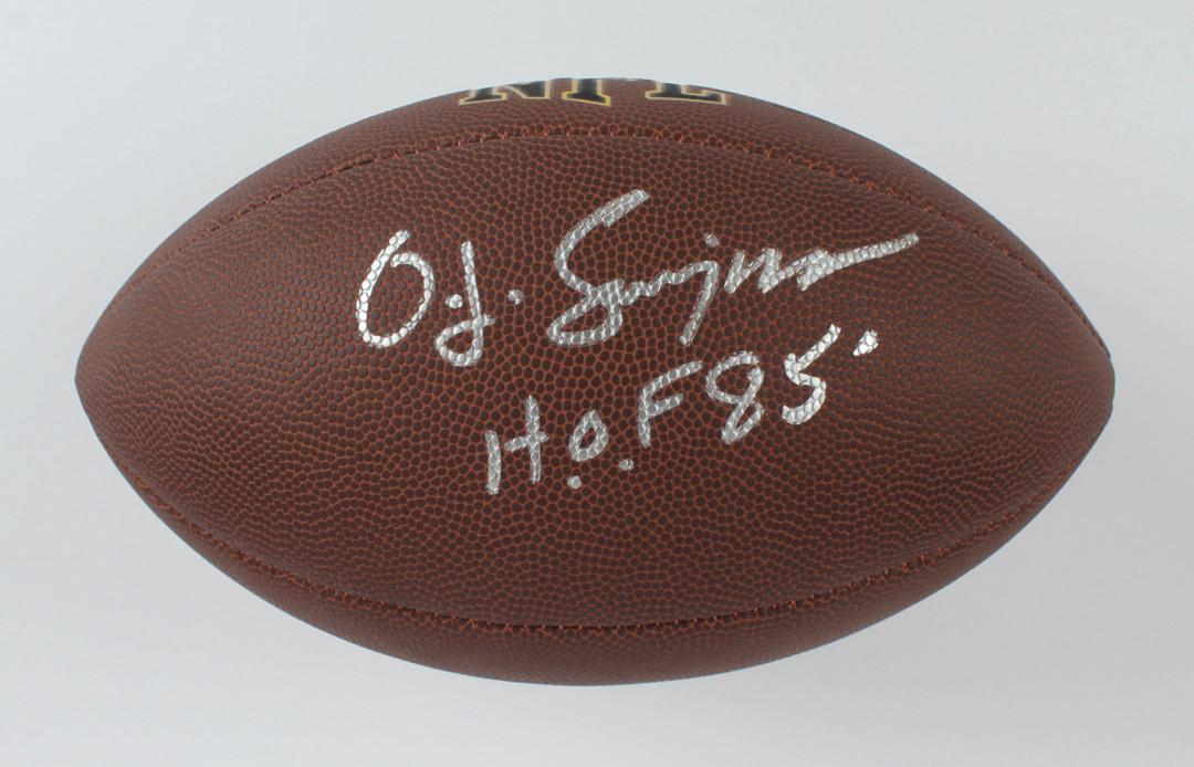 O. J. Simpson Signed NFL Football Inscribed "H.O.F. (1 of 1)