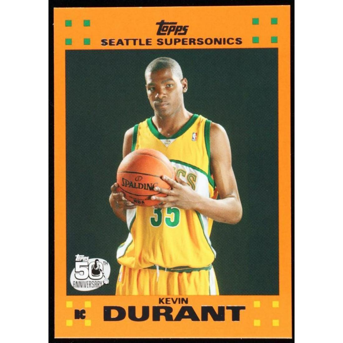 Kevin Durant 2007-08 Topps Rookie Set Orange #2 (1 of 1)