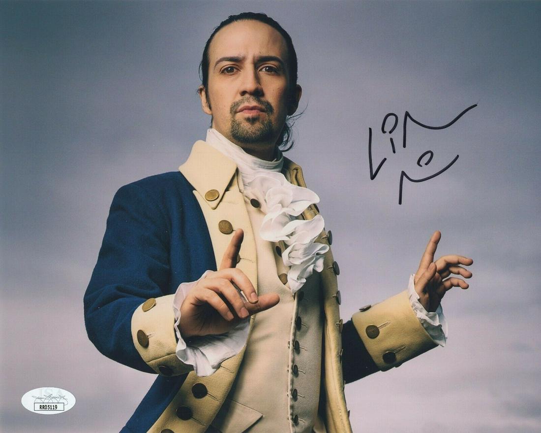 LIN MANUEL MIRANDA SIGNED AUTOGRAPH HAMILTON 8X10 PHOTO (1 of 1)