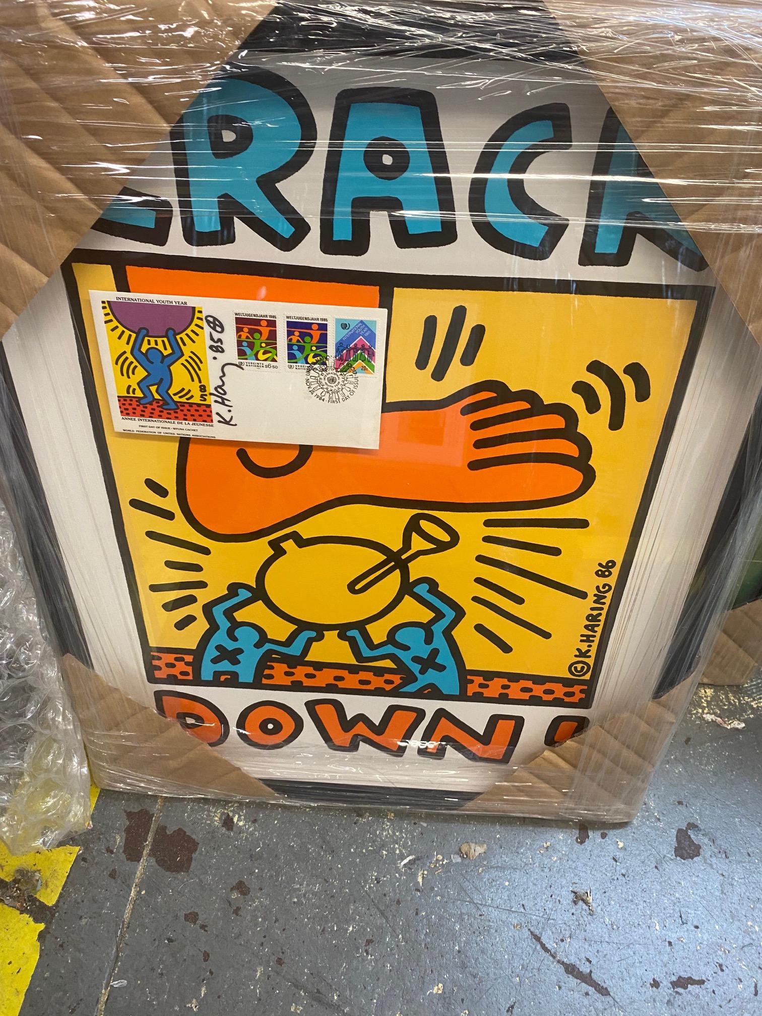 Kieth haring Signed Letter and Original Haring poster (1 of 1)