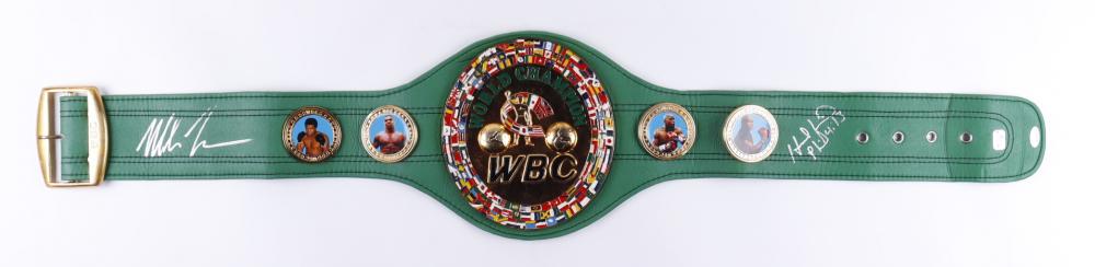 Mike Tyson & Evander Holyfield Signed Full-Size WBC (1 of 1)