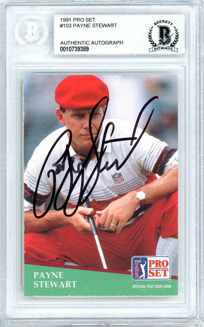 Payne Stewart Autographed 1991 Pro Set Card #103 (1 of 1)