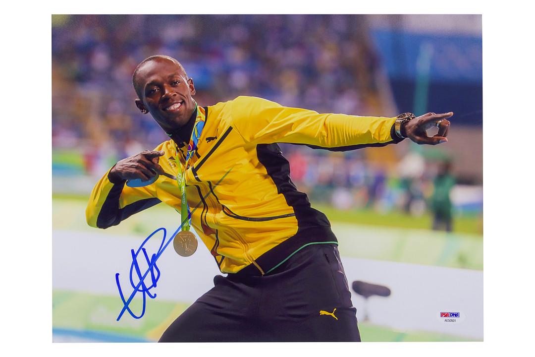 Usain Bolt Signed 11 x 14 Poster With PSA/DNA (1 of 1)