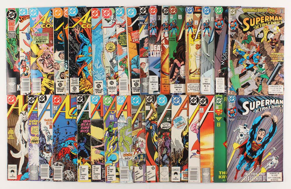 Lot of (33) 1983-1993 "Action Comics" DC Comic Books (1 of 1)
