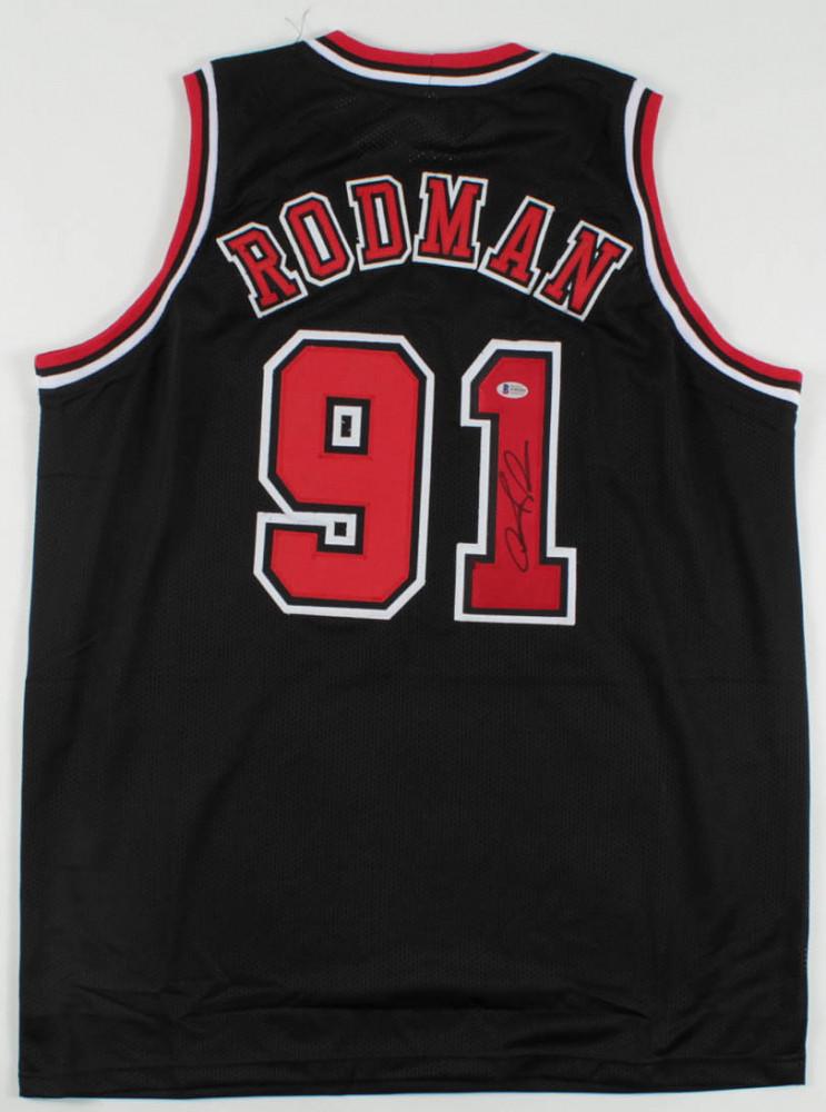 Dennis Rodman Signed Jersey (Beckett COA) (1 of 2)