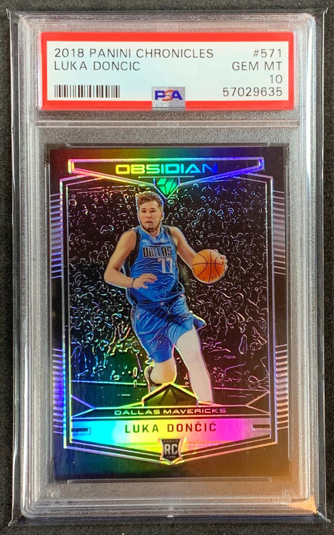 2018 Chronicles Obsidian Luka Doncic PSA 10 Gem-Mint (1 of 1)