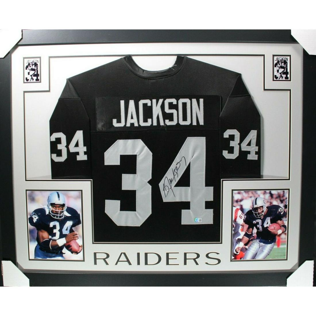 BO JACKSON Autographed Jersey in 35x43 Frame- (1 of 1)
