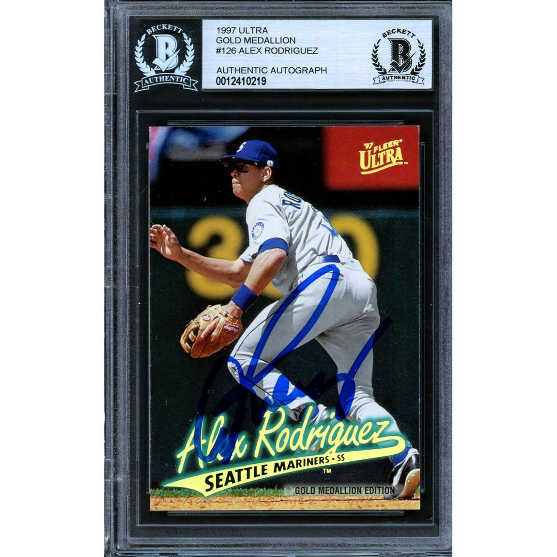 Alex Rodriguez Autographed 1997 Ultra Gold Medallion (1 of 1)