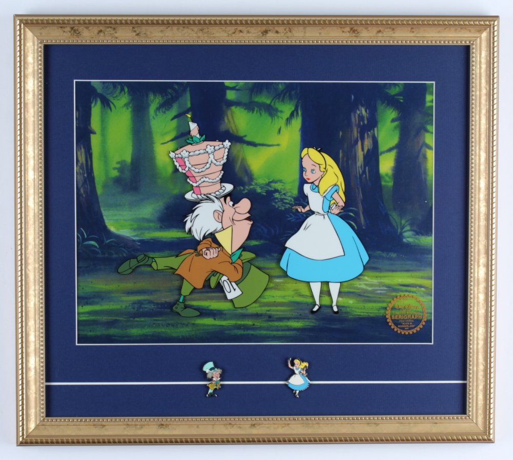 Walt Disney's "Alice in Wonderland" 16x18 Custom Framed (1 of 1)
