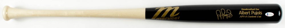 Albert Pujols Signed Marucci Player Model Baseball Bat: Albert Pujols Signed Marucci Player Model Baseball Bat (Beckett COA)