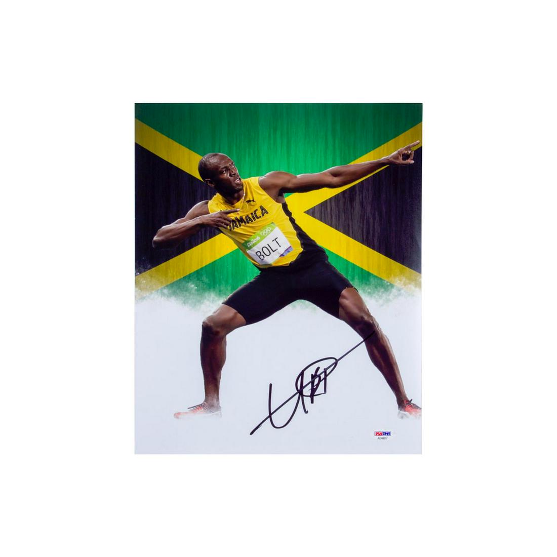 Usain Bolt Signed 11 x 14 Poster PSA/DNA Authentic (1 of 1)