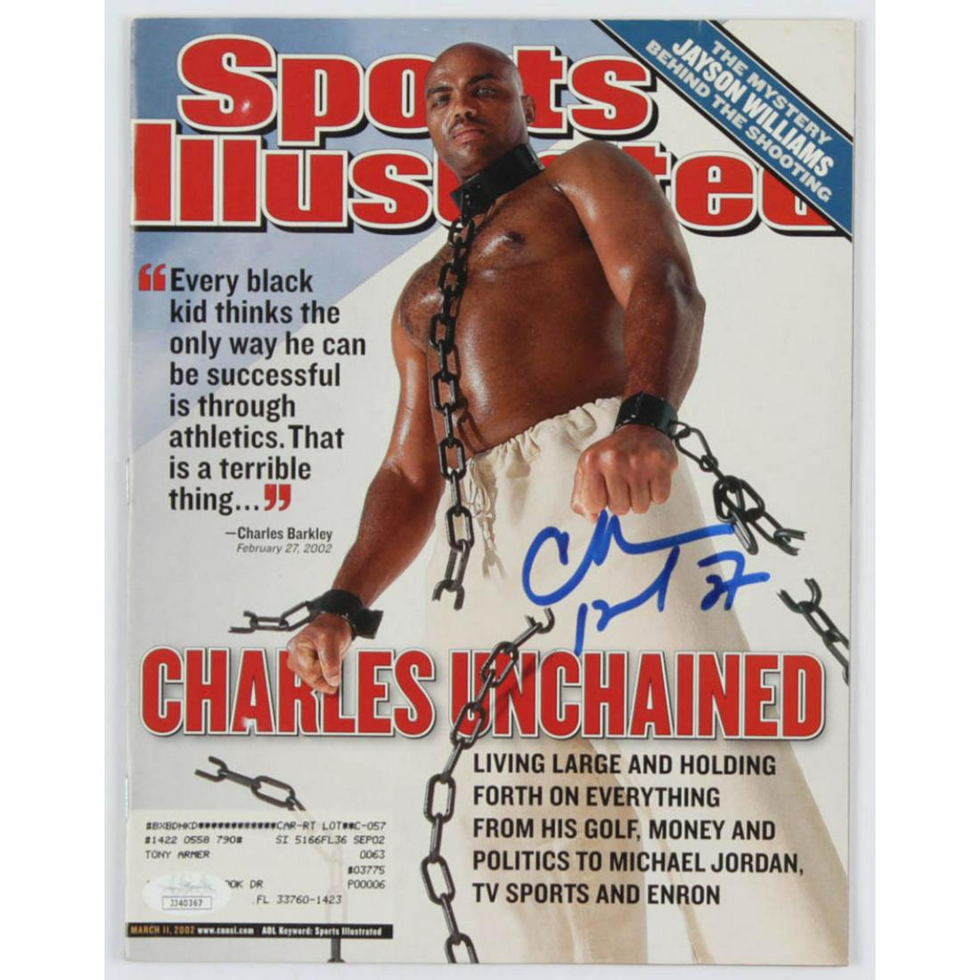 Charles Barkley Signed 2002 Sports Illustrated Magazine (1 of 1)