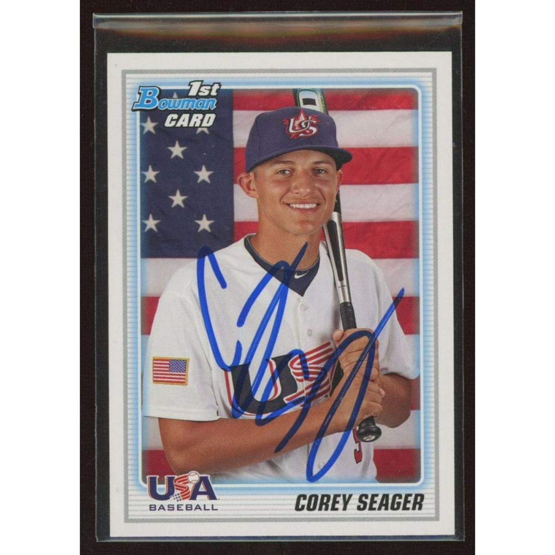 Corey Seager Signed 2010 Bowman Chrome Draft Prospects (1 of 1)