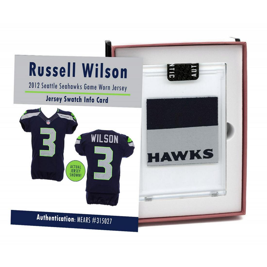 RUSSELL WILSON 2012 SEATTLE SEAHAWKS GAME WORN JERSEY (1 of 1)