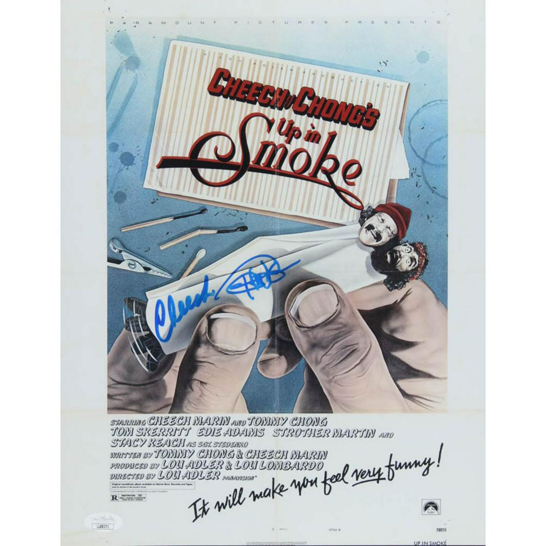 Cheech Marin & Tommy Chong Signed "Up in Smoke" 11x14: Print measures 11" x 14" in size and has been hand-signed by Cheech Marin (Pedro De Pacas) and Tommy Chong (Anthony "Man" Stoner).The lot / autograph(s) includes an official James Spence Authenticatio