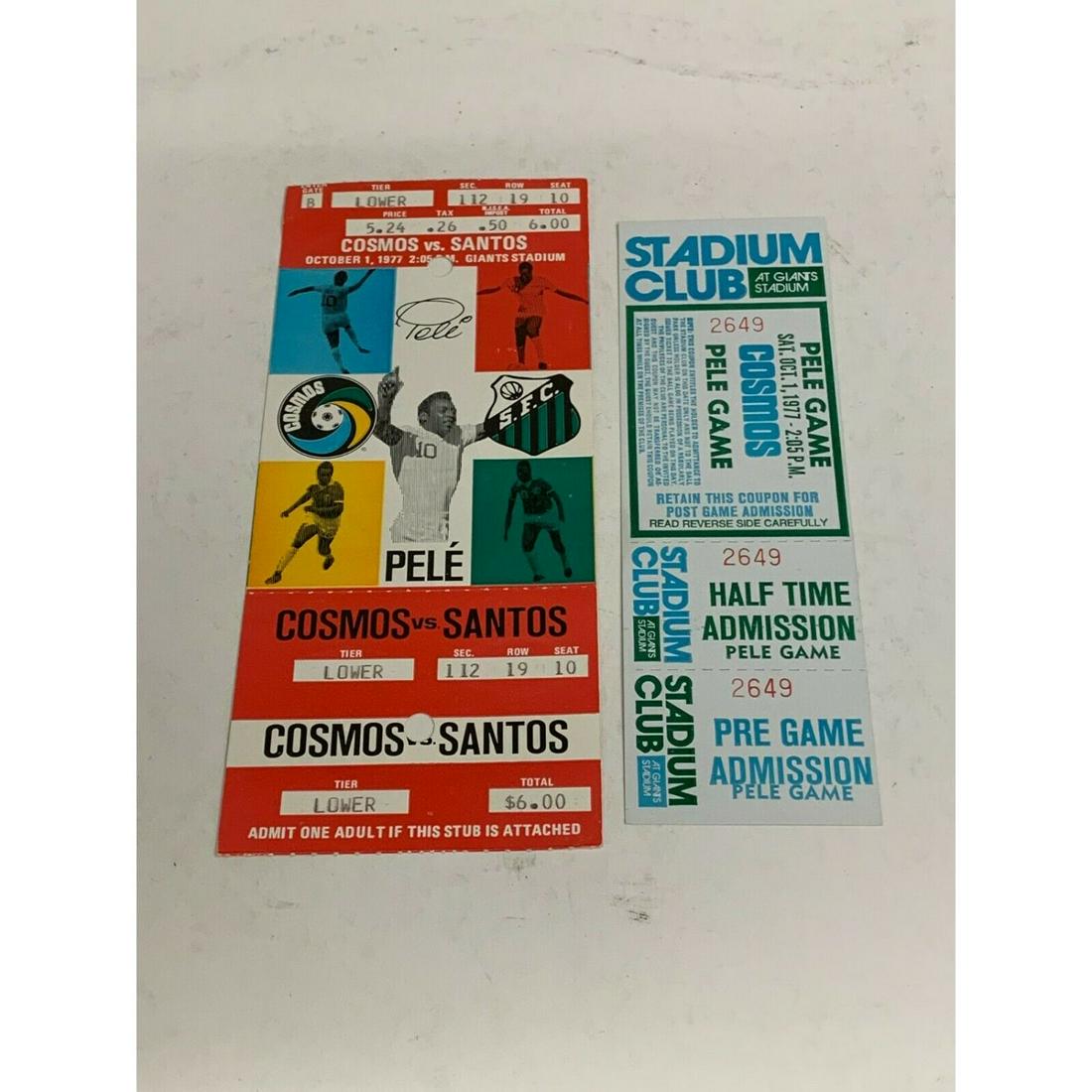 Pele 1977 Last Game Full Ticket Cosmos v Santos Giants (1 of 1)