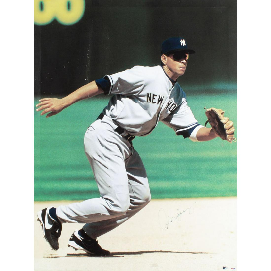 Alex Rodriguez Signed Yankees 32x42 Lithograph On (1 of 2)