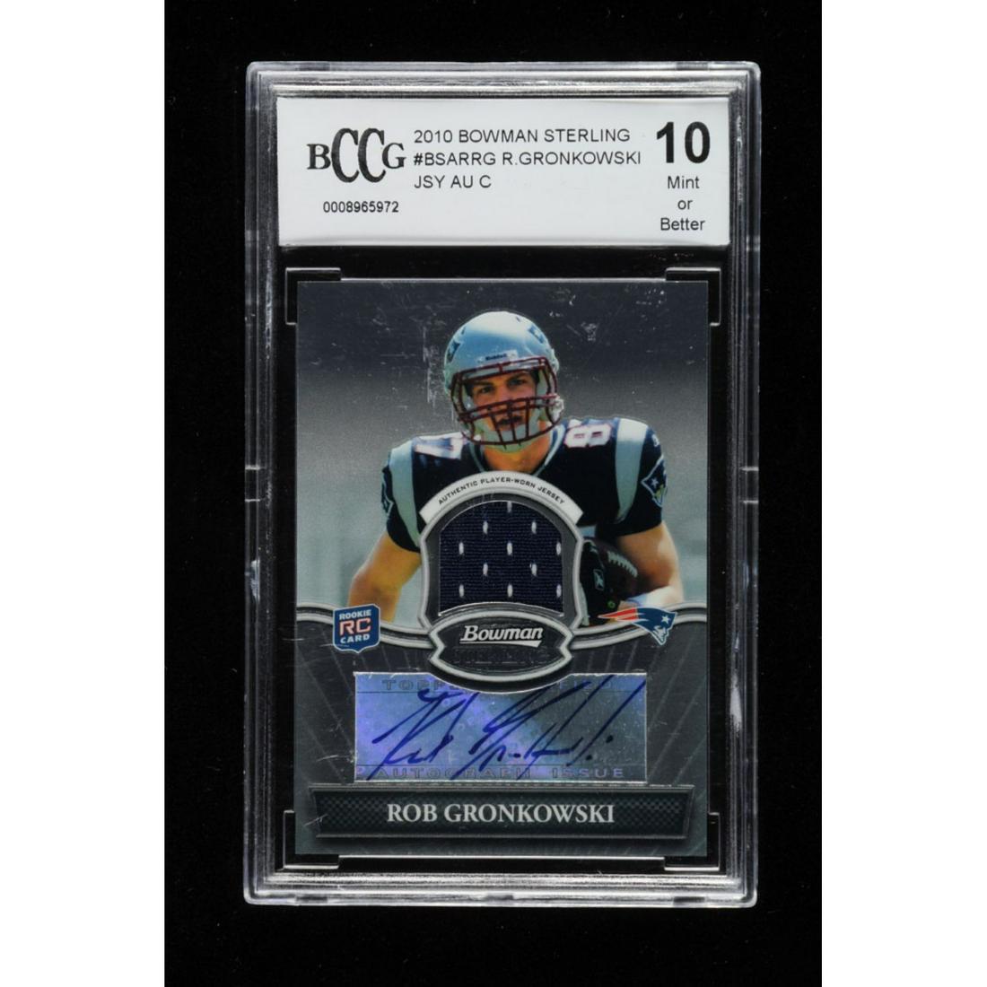 Rob Gronkowski 2010 Bowman Sterling #BSARRG Jersey (1 of 1)