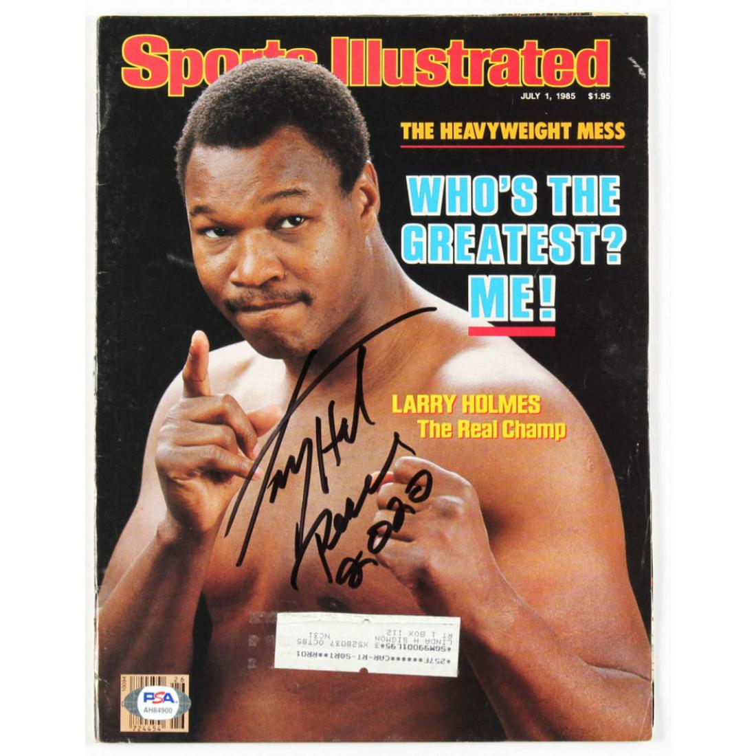 Larry Holmes Signed 1985 Sports Illustrated Magazine (1 of 1)