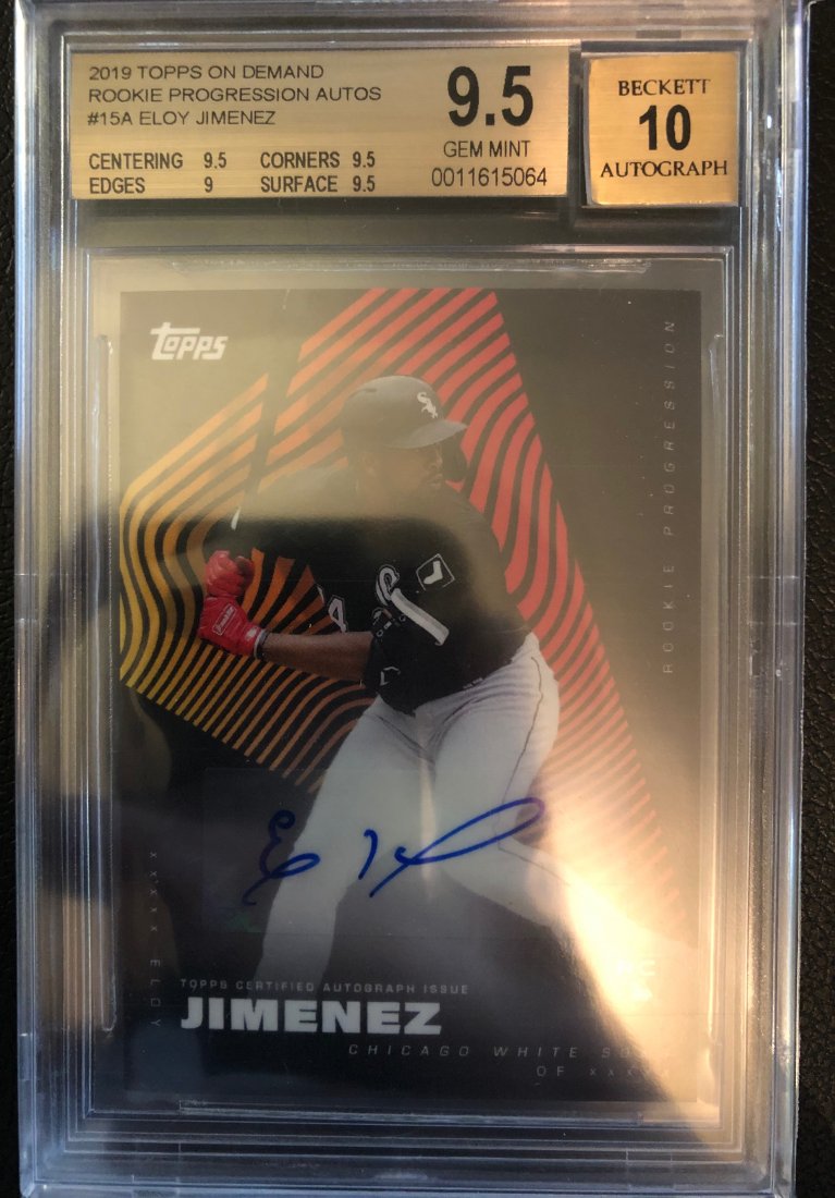 ELOY JIMENEZ 2019 TOPPS ON DEMAND PROGRESSION BGS 9.5 (1 of 2)