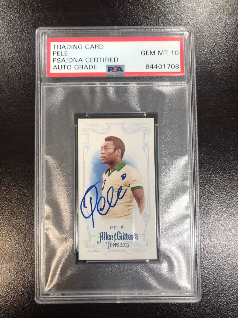 ALLEN GINTER PELE ON CARD AUTO PSA 10 AUTO (1 of 2)