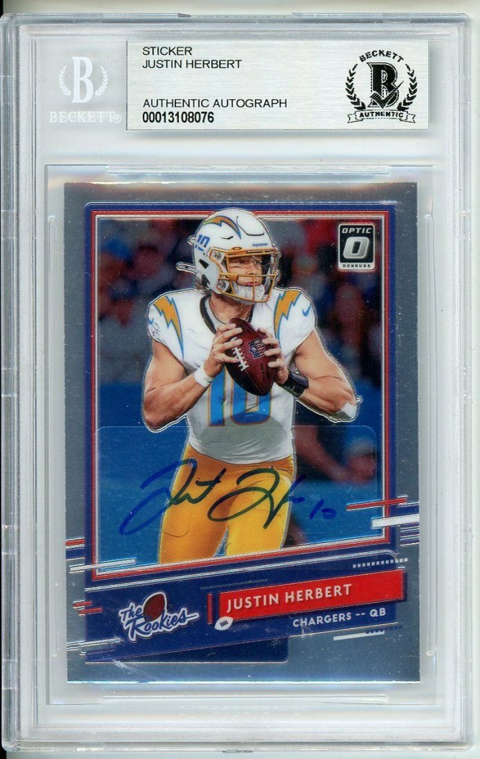 2020 Panini Donruss Optic The Rookies Signed Justin (1 of 1)