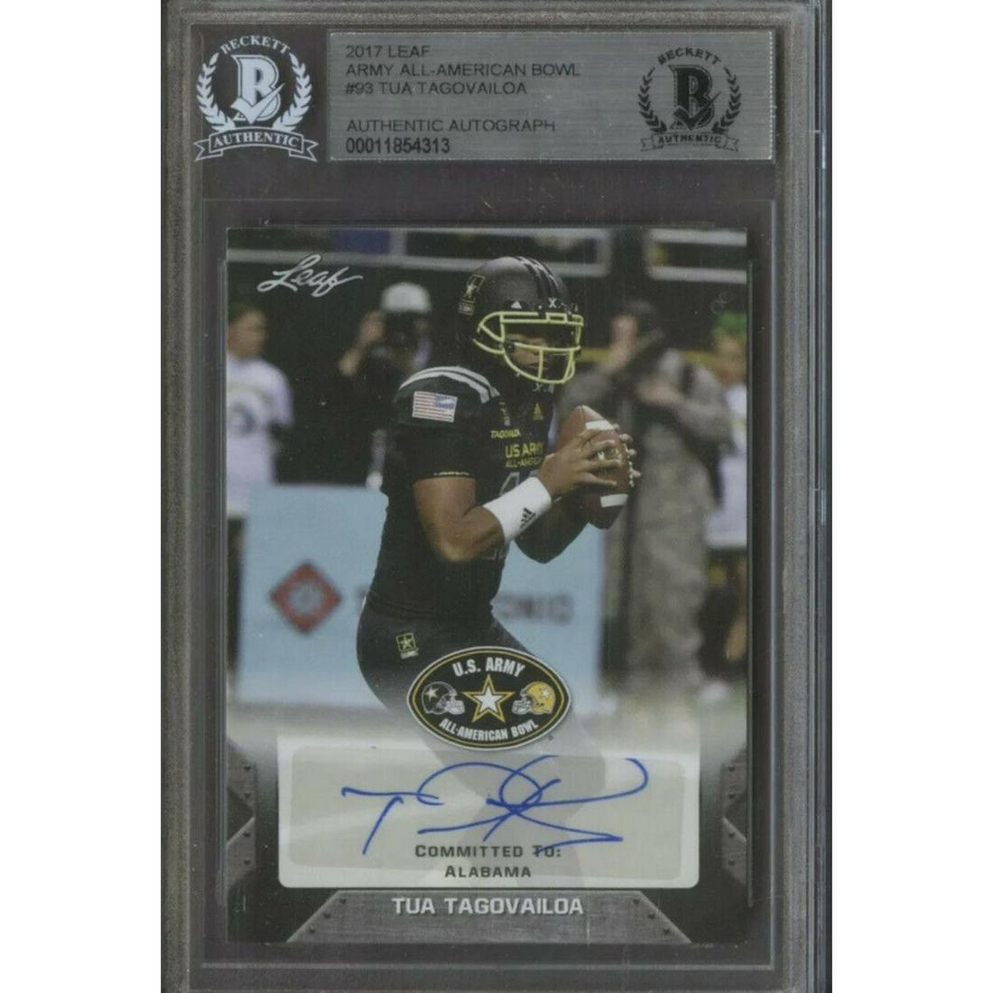 2017 Leaf Tua Tagovailoa AUTO Rookie BGS Encapsulated (1 of 1)