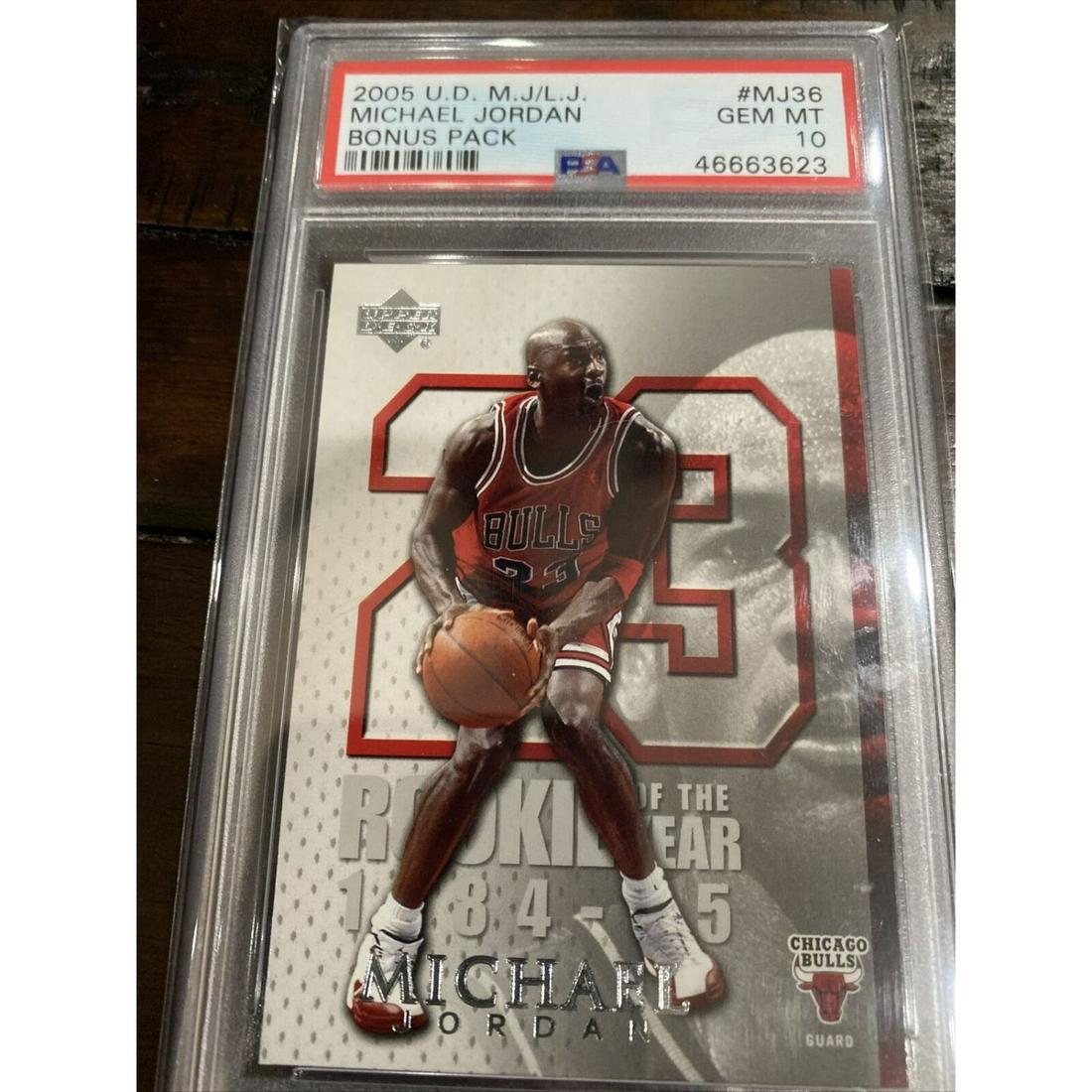 2005 U.D. M.J/L.J. Micheal Jordan PSA 10 (1 of 1)