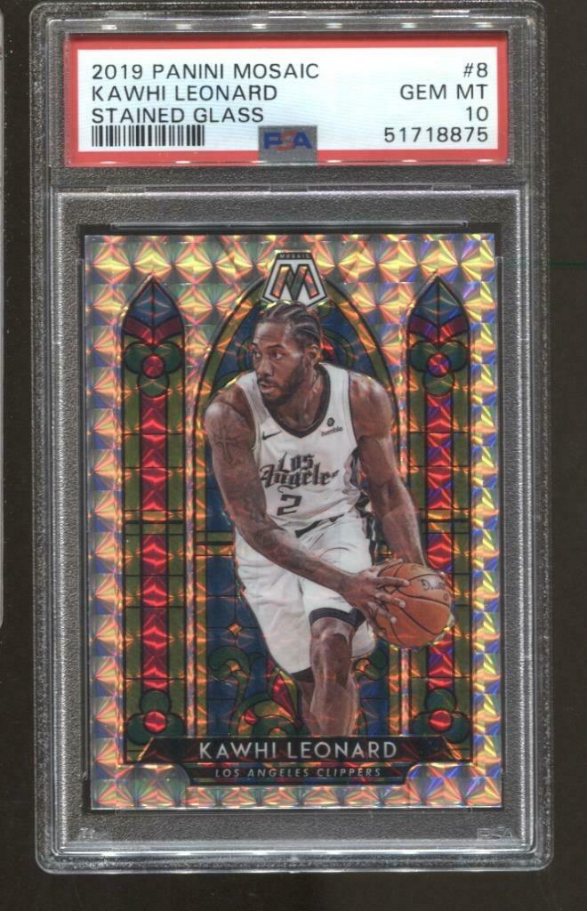 2019-20 Kawhi Leonard Mosaic Stained Glass #8 PSA 10 (1 of 1)