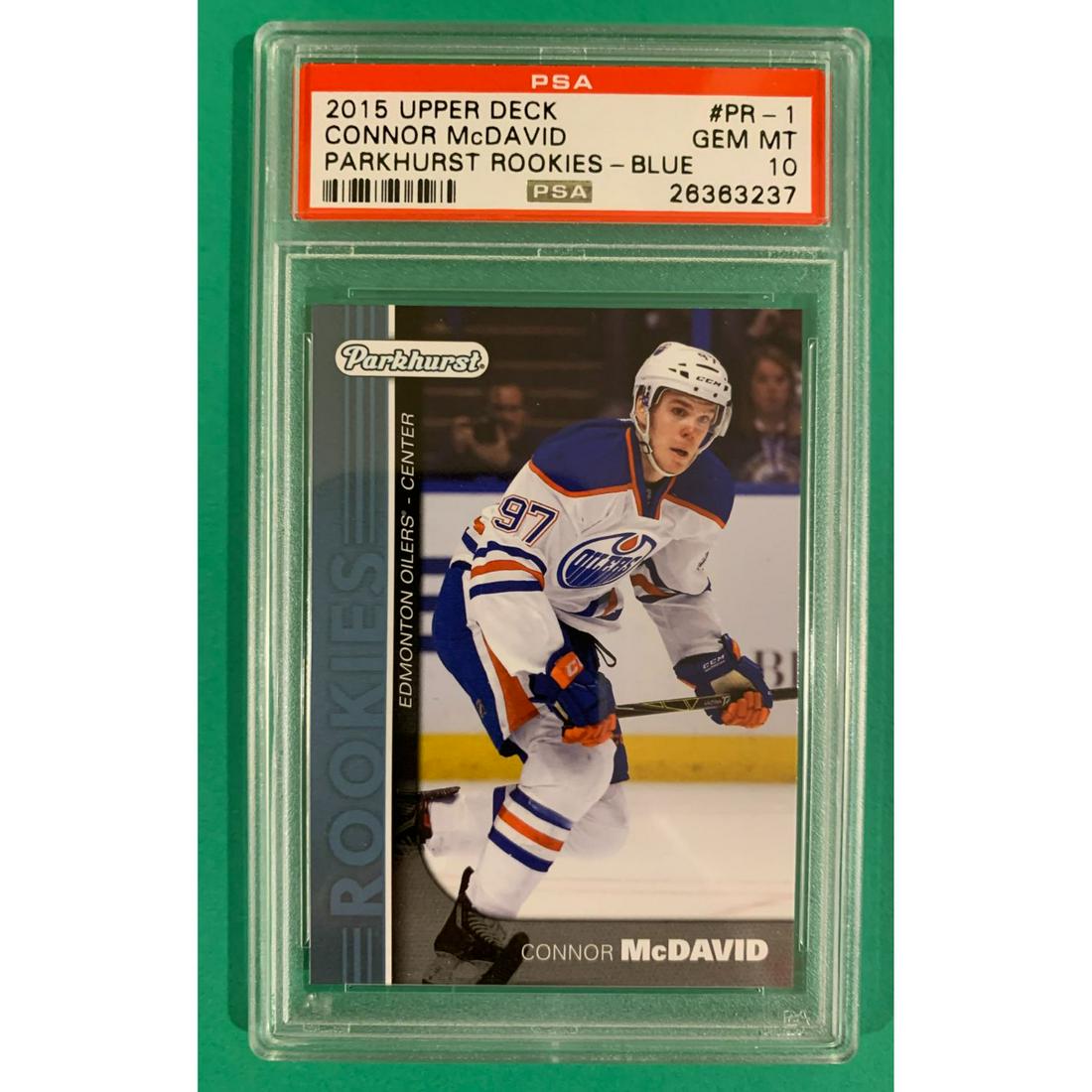 CONNOR MCDAVID PSA 10 2015 UPPER DECK PARKHURST ROOKIES (1 of 2)