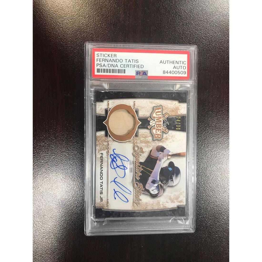 Fernando Tatis Jr. 2021 Leaf Lumber Signature Sticks: Fernando Tatis Jr. 2021 Leaf Lumber Signature Sticks #SSFT1 PSA AUTHENTIC