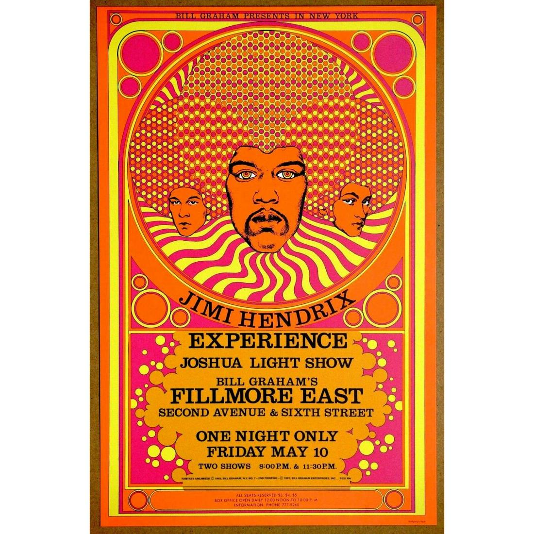 Jimi Hendrix Experience Fillmore East 1968 Vintage (1 of 1)