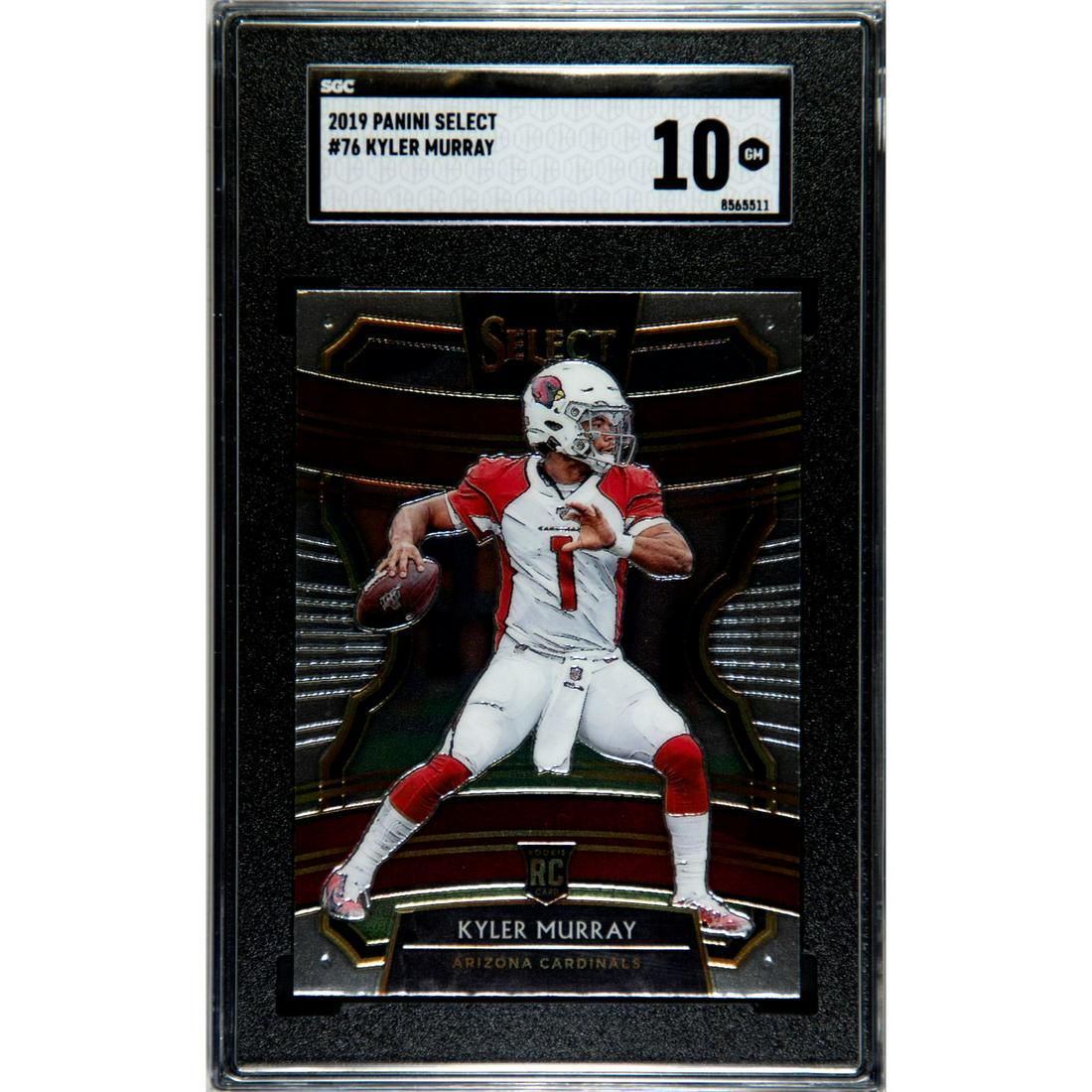 2019 PANINI SELECT KYLER MURRAY RC #76 SGC 10 (1 of 2)