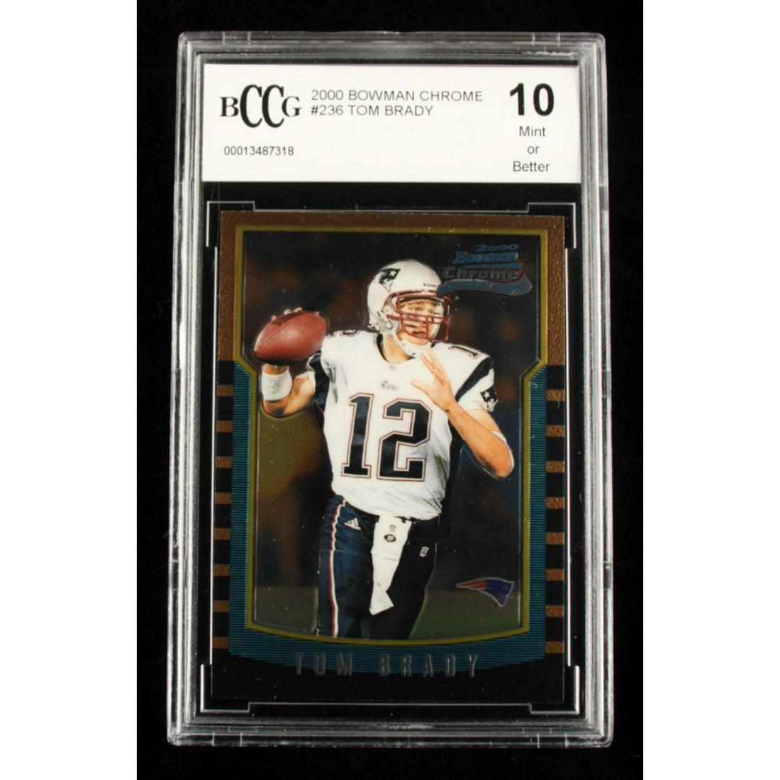 Tom Brady 2000 Bowman Chrome #236 RC (BCCG 10) (1 of 1)
