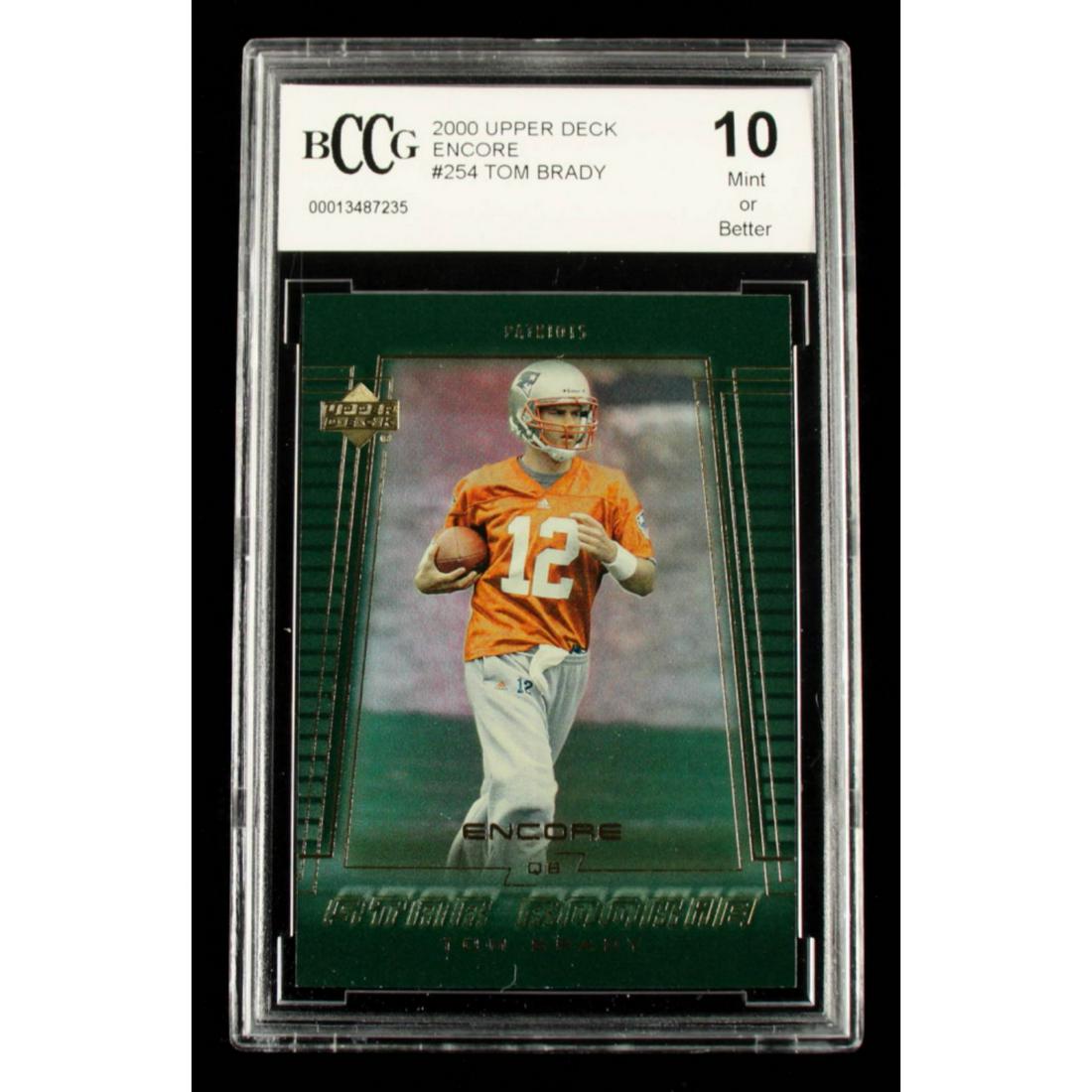 Tom Brady 2000 Upper Deck Encore #254 RC (BCCG 10) (1 of 1)