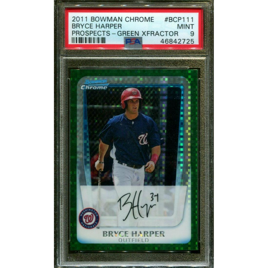 2011 Bowman Chrome Bryce Harper PSA 9 #BCP111 (1 of 1)