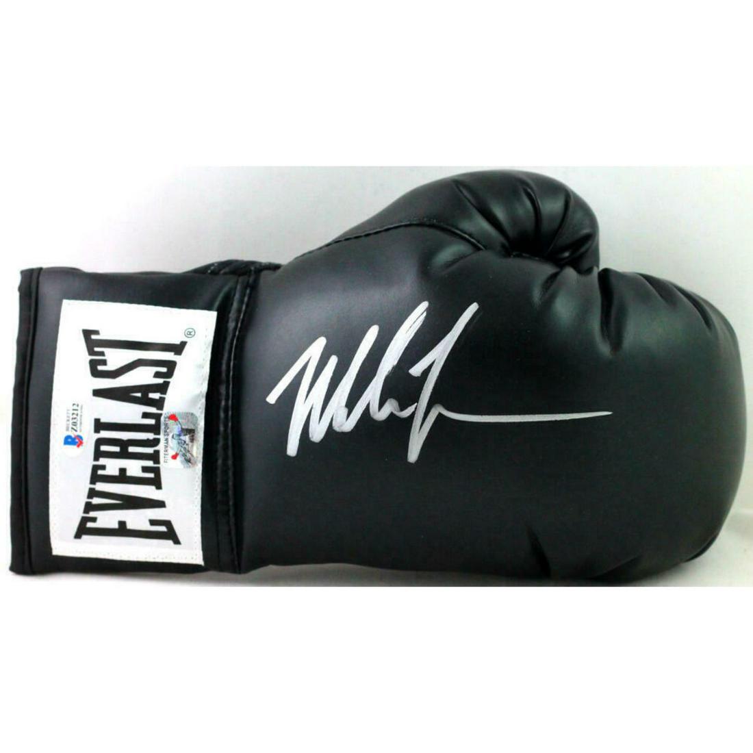 Mike Tyson Autographed Black Everlast Boxing Glove- (1 of 1)