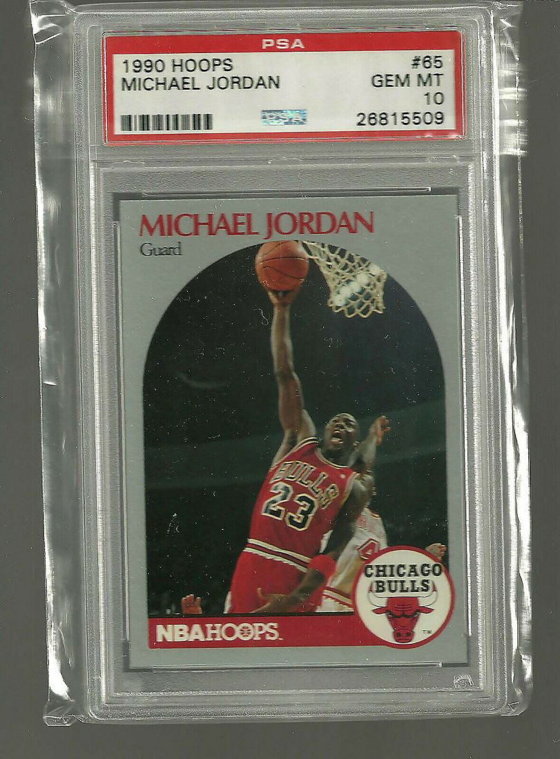 Michael Jordan 1990-91 Hoops #65 (PSA 10) (1 of 1)