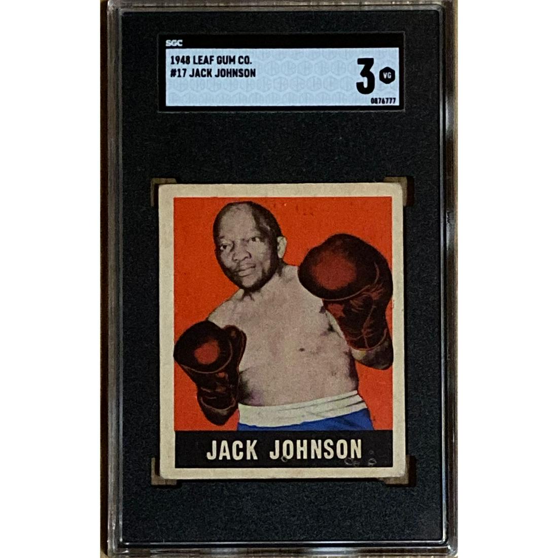 1948 Leaf Jack Johnson SGC 3: 1948 Leaf Jack Johnson SGC 3
