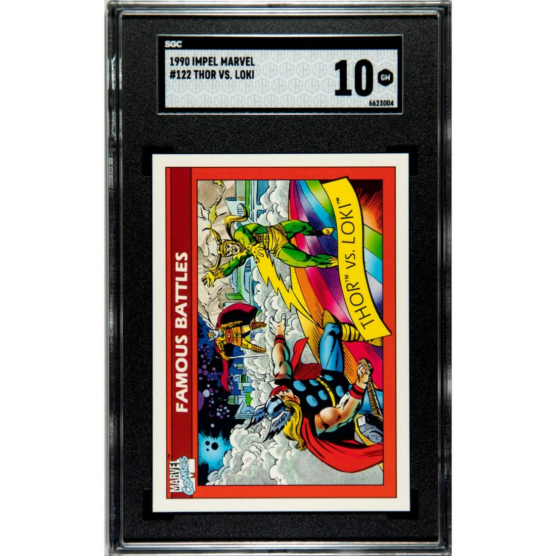 SGC 10 GM 1990 IMPEL MARVEL #122 THOR VS. LOKI: SGC 10 GM 1990 IMPEL MARVEL #122 THOR VS. LOKI