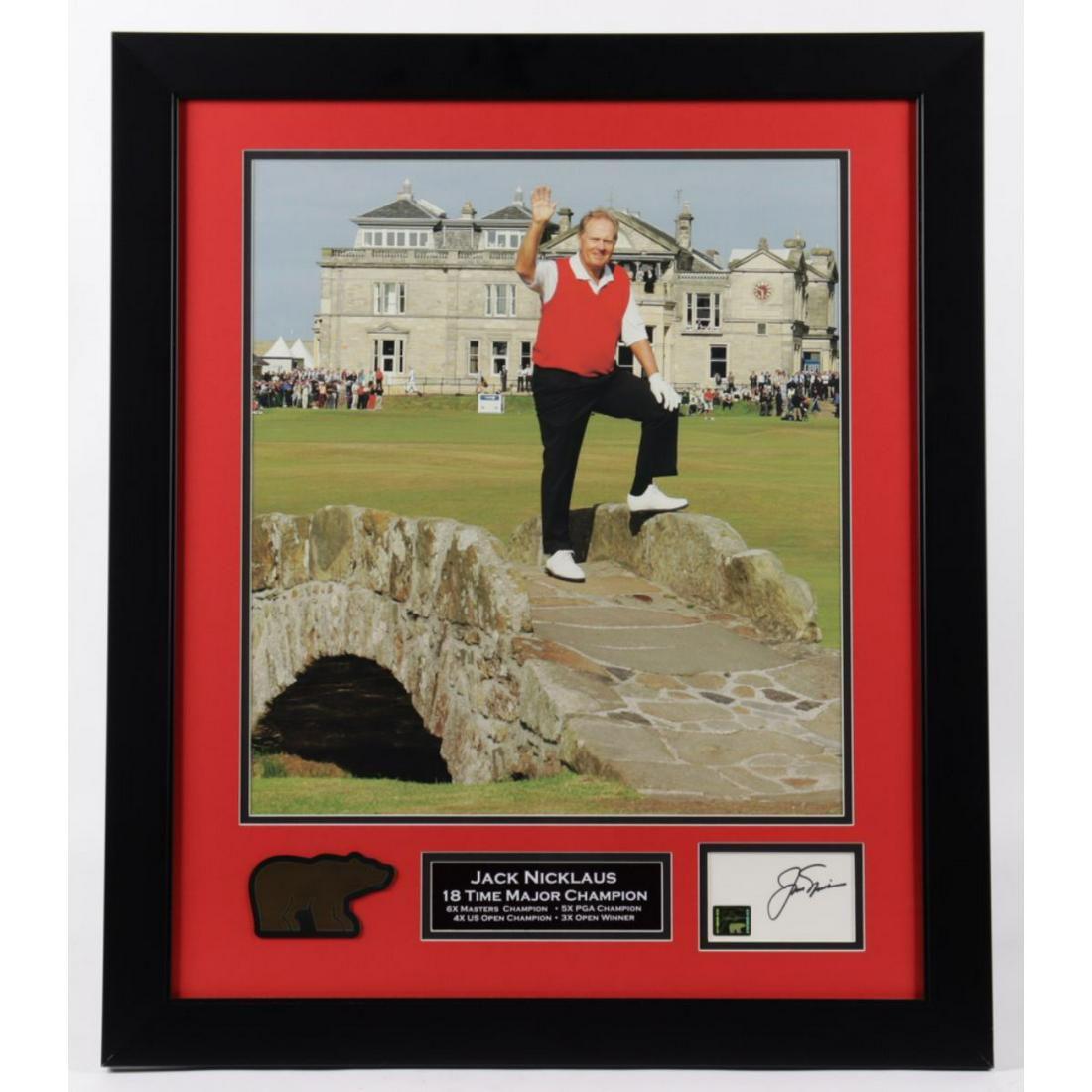 Jack Nicklaus signed and custom framed peice JSA LOA (1 of 1)