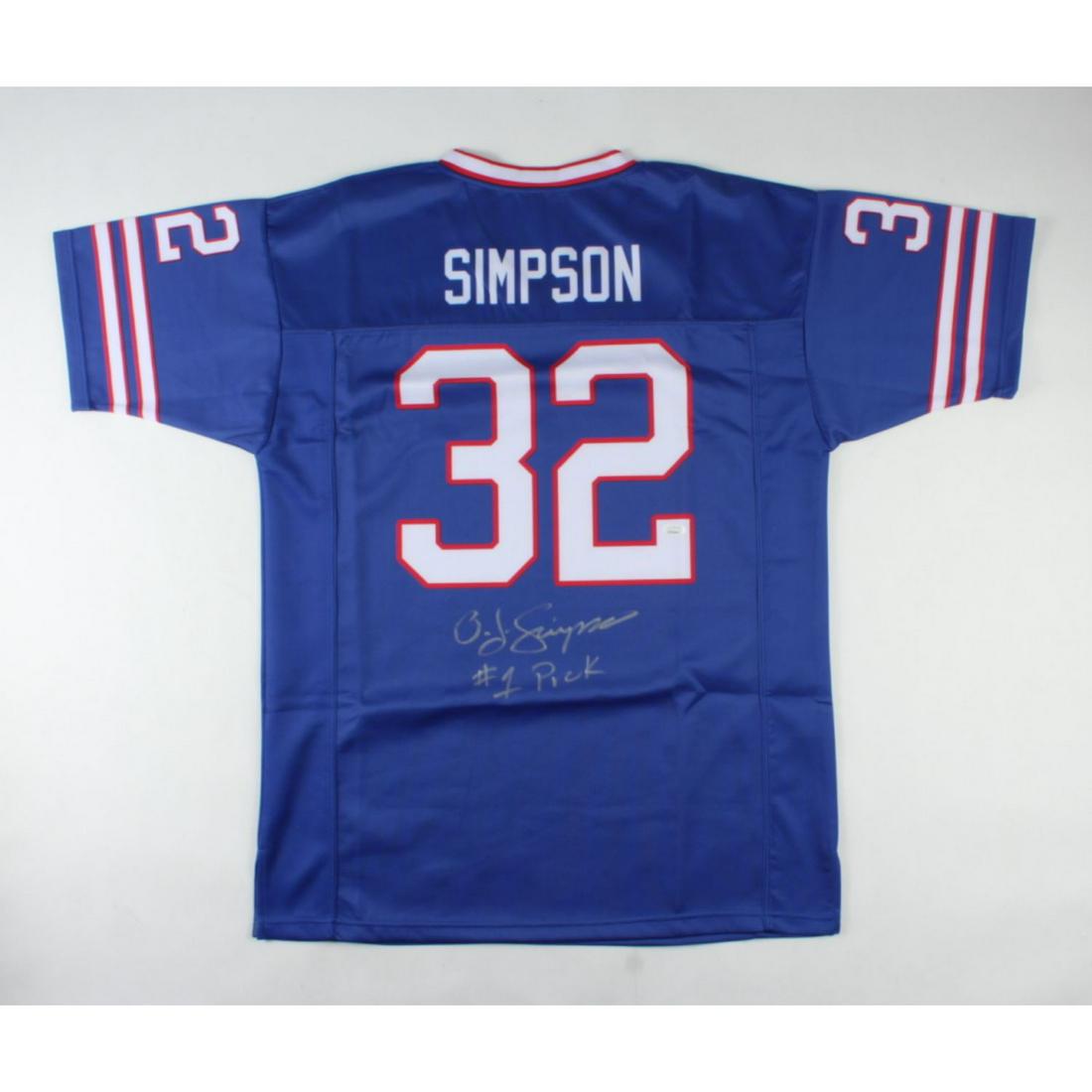 O. J. Simpson Signed Jersey Inscribed "#1 Pick" (JSA (1 of 1)