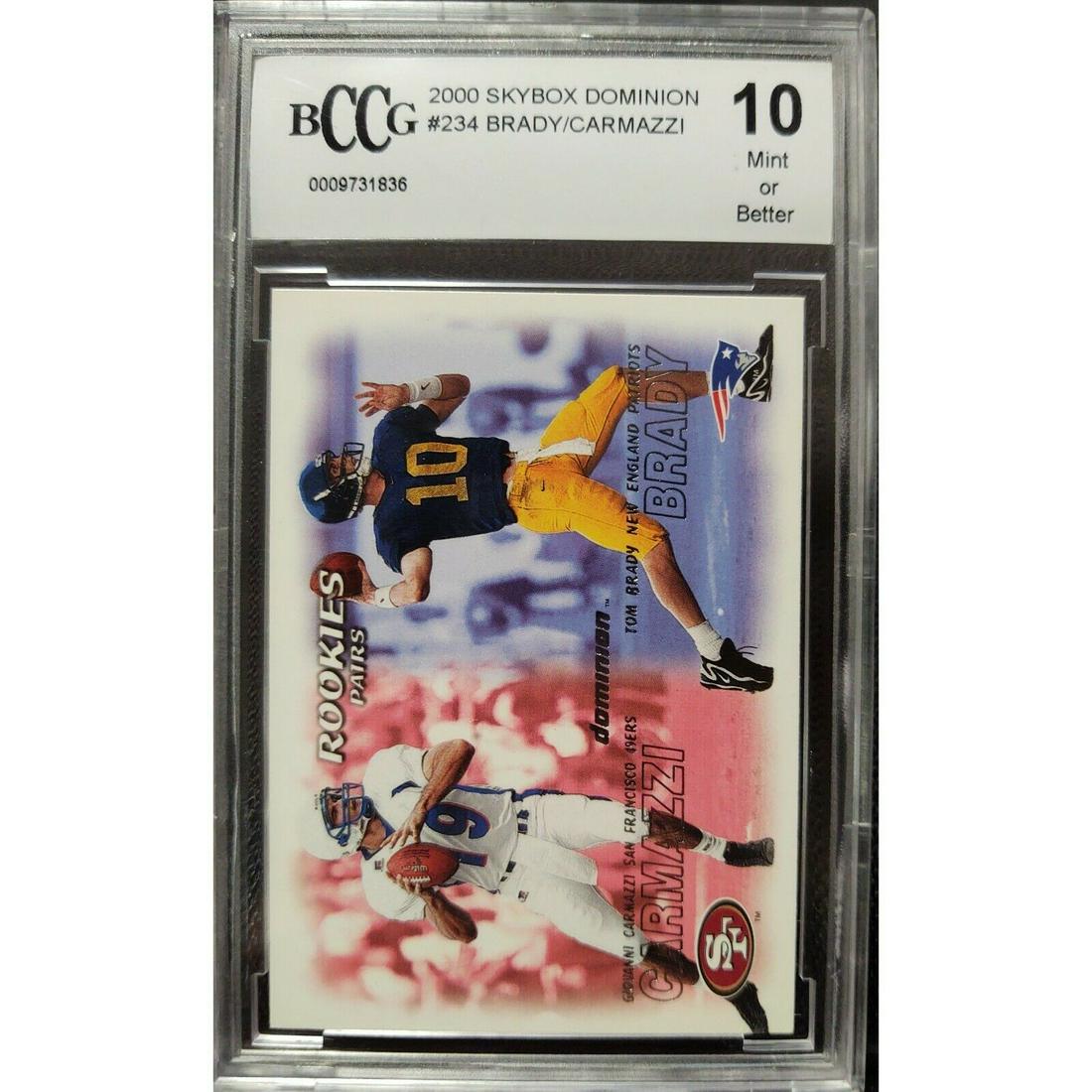 2000 Skybox Dominion #234 Tom Brady RC BCCG 10 Patriots (1 of 2)