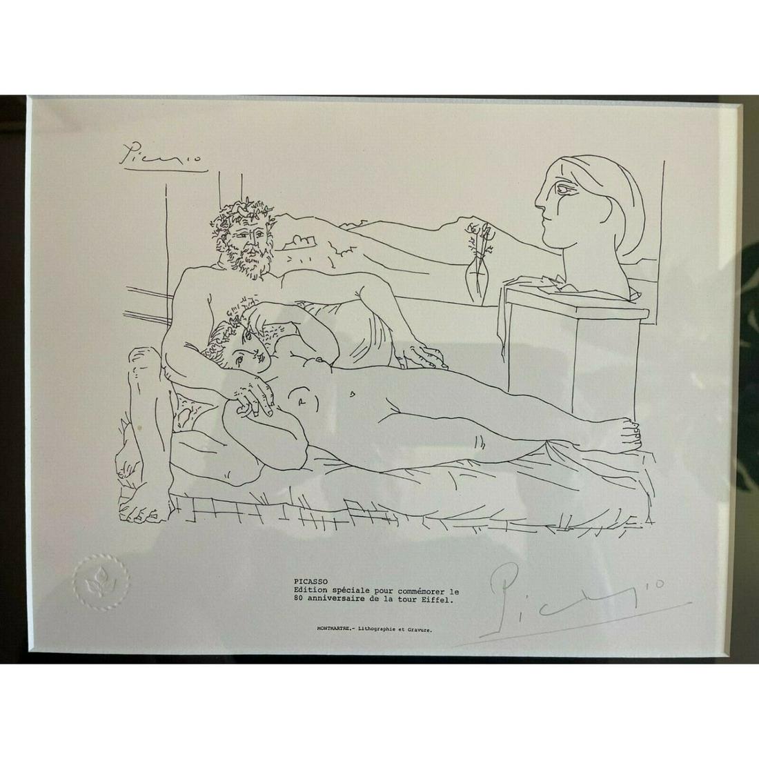 Vintage Rare Original Pablo Picasso Hand Signed in 1973 (1 of 2)