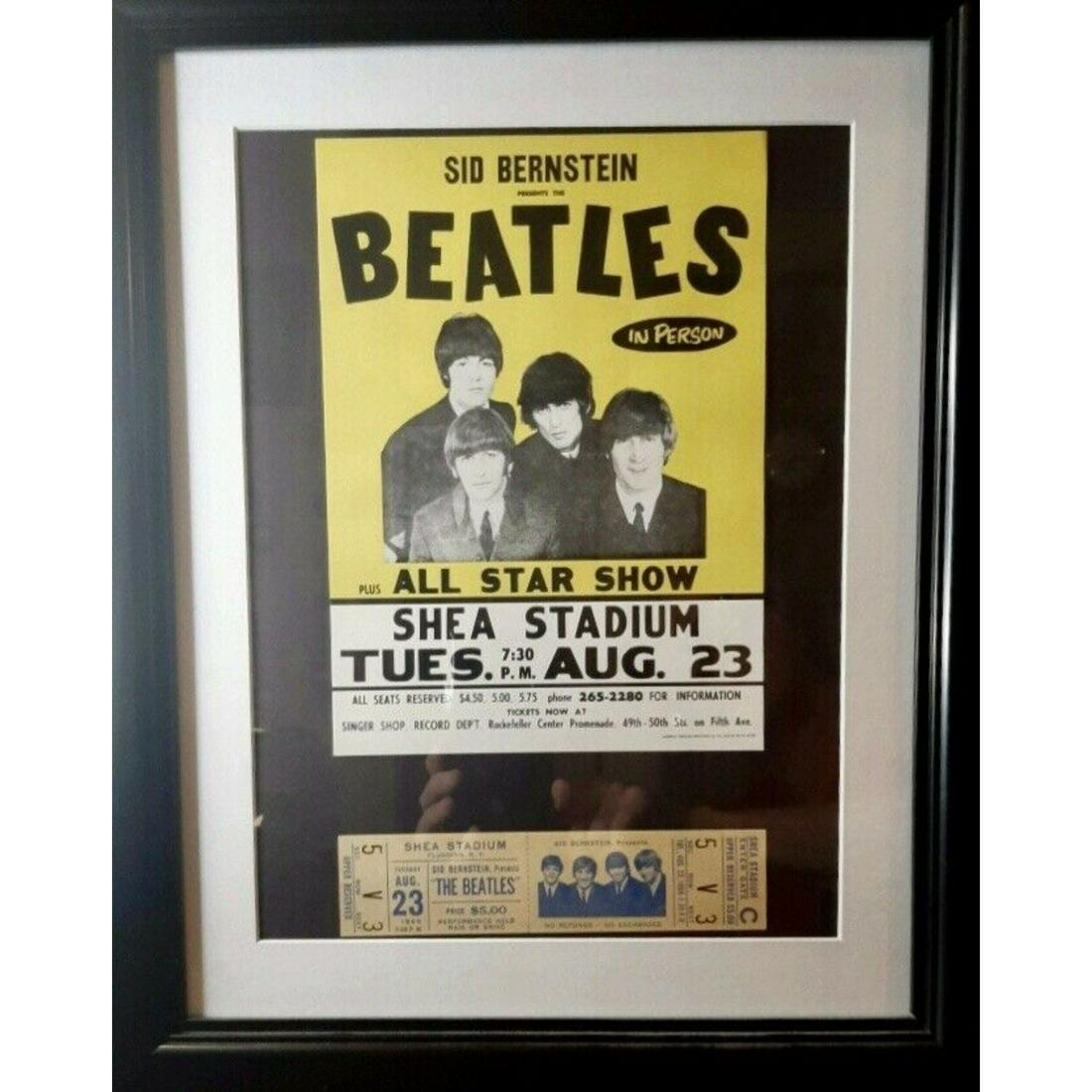The Beatles Concert Ticket, Rock & Roll Music Poster (1 of 2)