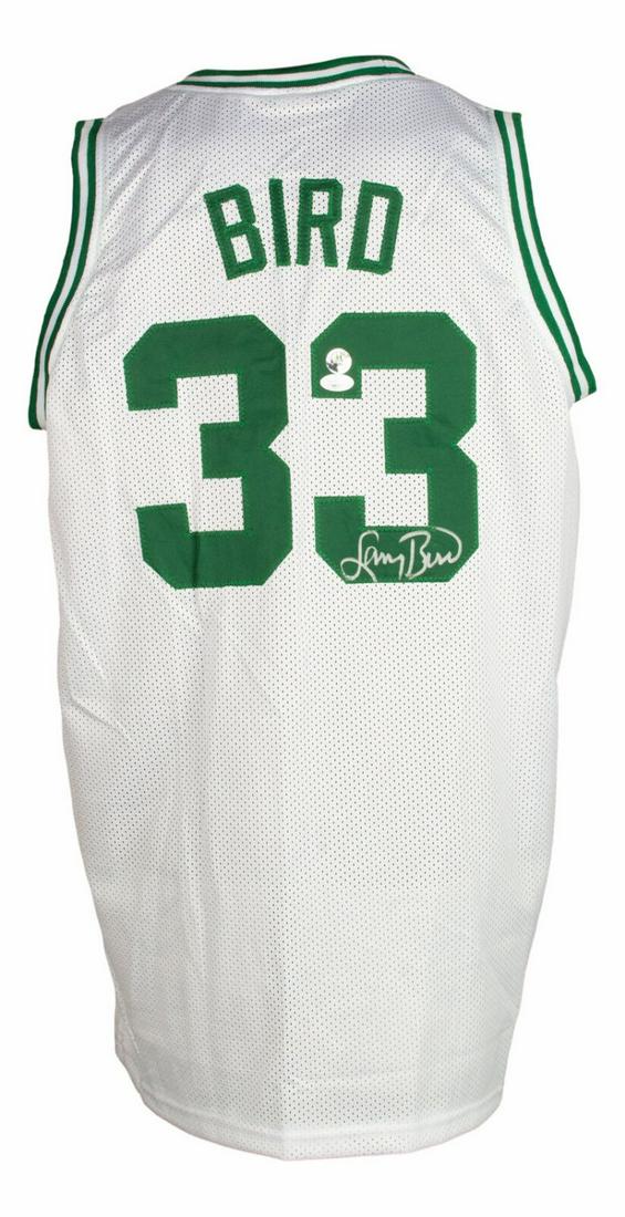 Larry Bird Signed White Celtics Jersey (Beckett Cert & (1 of 1)