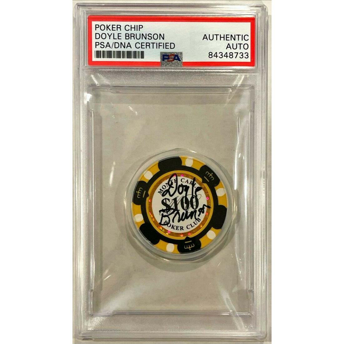 Doyle Brunson WSOP Signed Auto Monte Carlo $100 CHIP (1 of 2)