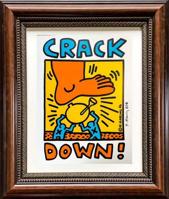 Keith Haring hand signed original poster print with COA (1 of 3)