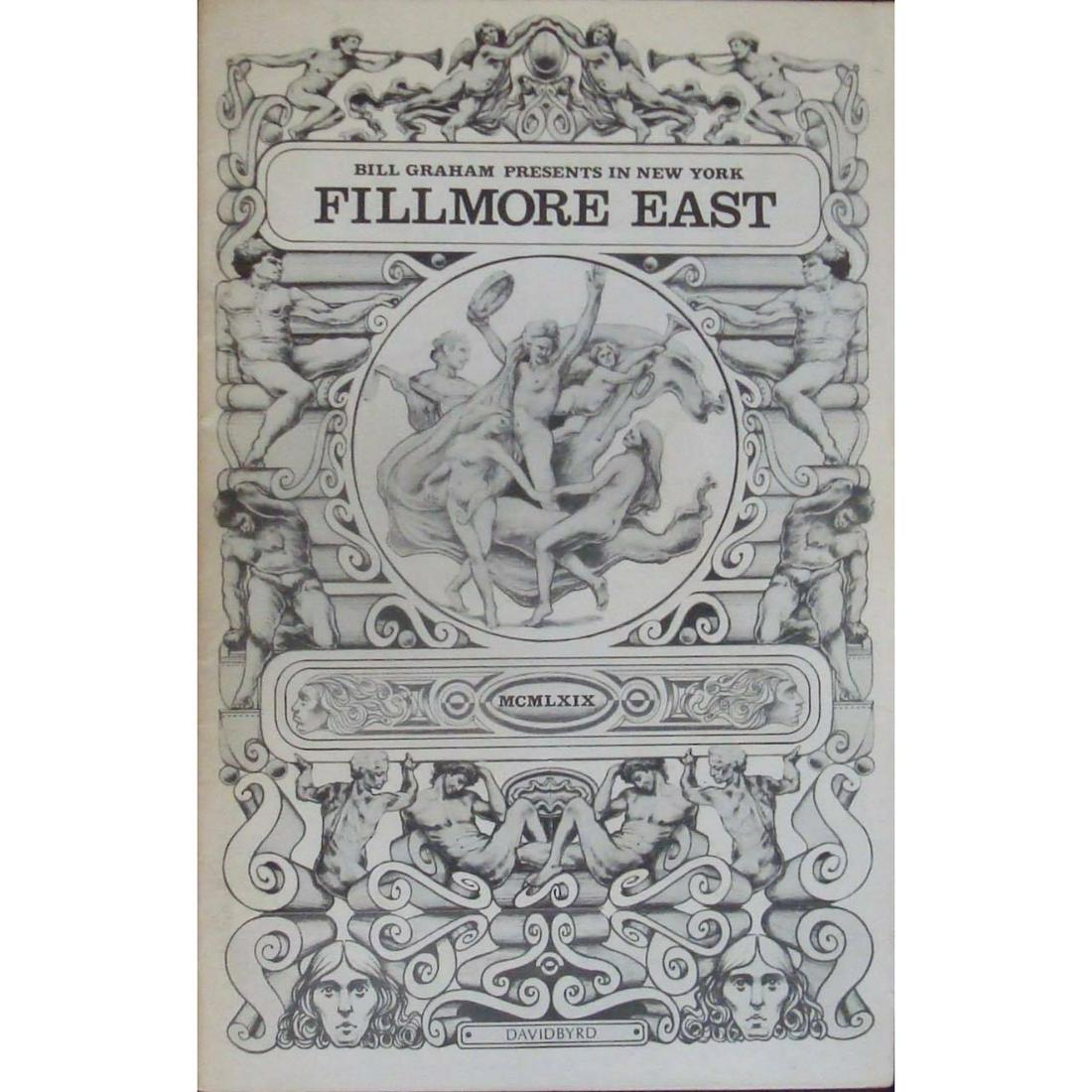 LED ZEPPELIN FILLMORE EAST May 1969 concert program (1 of 1)